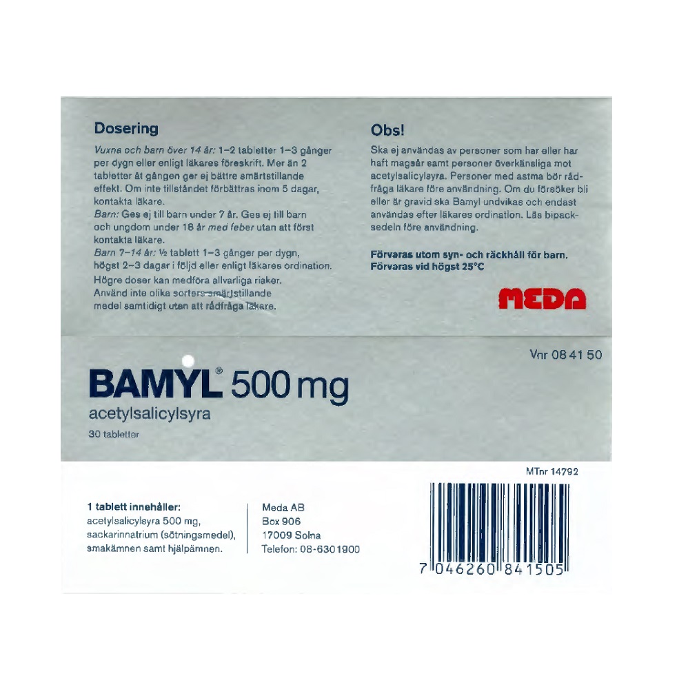 BAMYL 500 mg 30 tabletter - Bild 3