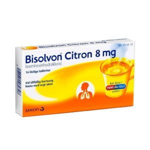 BISOLVON CITRON  8 mg 16 lösliga tabletter