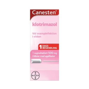 CANESTEN 1 Vaginaltablett + 500 mg i Blister med Applikator