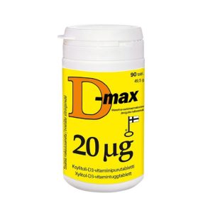 D-MAX 20 µg 90 tabletter