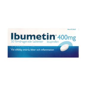 Ibumetin 400 mg 30 filmdragerade tabletter
