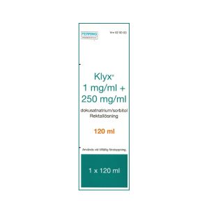 Klyx 1mg/ml + 250mg/ml Rektalösning 120ml