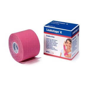 Leukotape K Elastic adhesive tape 5 cm x 5 m Rosa