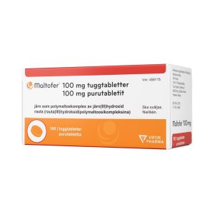 Maltofer 100 mg 100 tuggtabletter