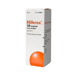 Niferex 30 mg/ml orala droppar järn