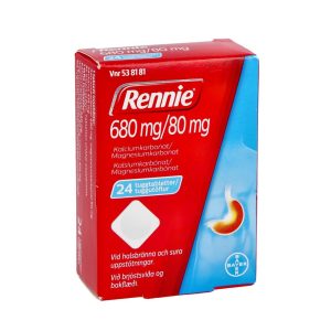 RENNIE 680mg/80mg 24 Tuggtabletter