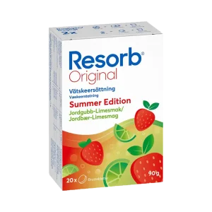 Resorb Original Vätskeersättning Summer Edition Jordgubb-Limesmak 20 Brustabletter