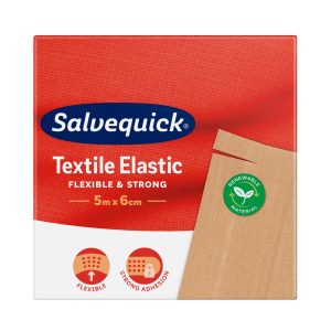 Salvequick Textile Elastic plåster 5m x 6cm