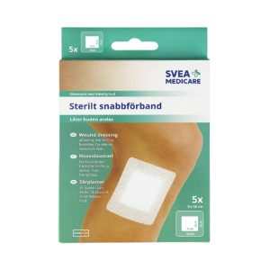 Svea Medicare Sterilt Snabbförband 9 x 10 cm, 5 st