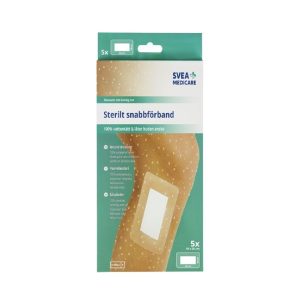 Svea Medicare Sterilt Snabbförband Vattentätt 10 x 25 cm, 5 st