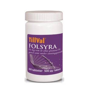 TillVal Folsyra 100 tabletter