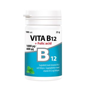 VITA B12 1000 µg + FOLIC ACID 400 µg 100 tabletter