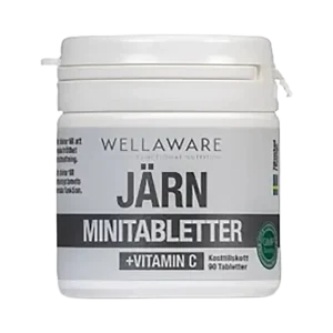 WELLAWARE Järn + vitamin c – 90 minitabletter