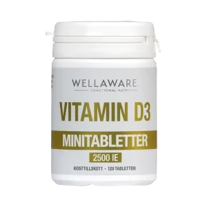 WELLAWARE Vitamin D3 2500 IE 120 tabletter