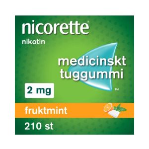 Nicorette fruktmint medicinskt tuggummi 2mg 210st
